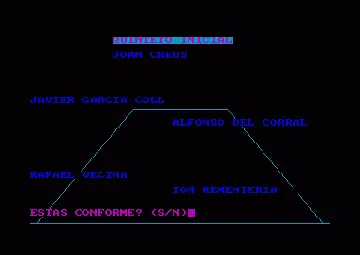 Basket Coach (S) (1988) (Version Basic 1.1) (PD) screen shot game playing